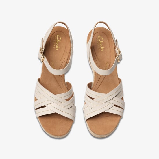 Sabina Strap Cream Leather Sandalen - Image 6