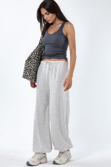 Dames Sweatpants van Katoenmix met Rechte Pijpen - Image 4