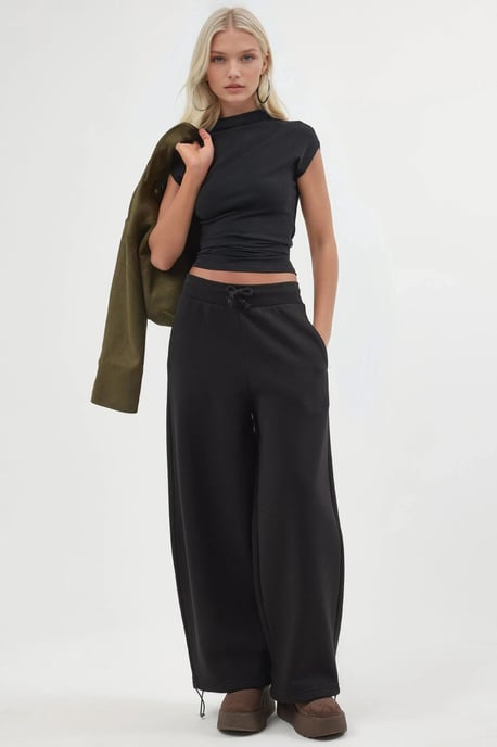 Dames Lange Fleece Joggingbroek - Image 1