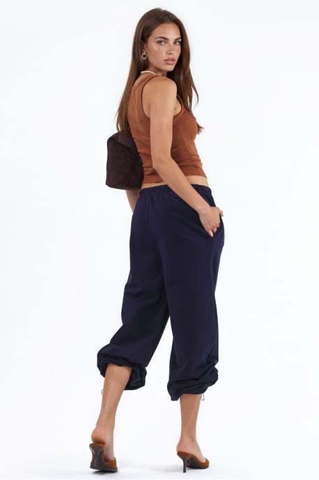 Dames Sweatpants van Katoenmix met Rechte Pijpen - Image 4