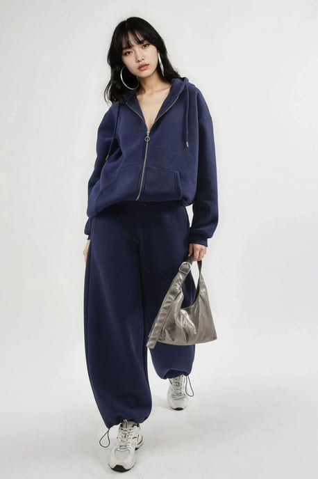 Dames Lange Fleece Joggingbroek - Image 1