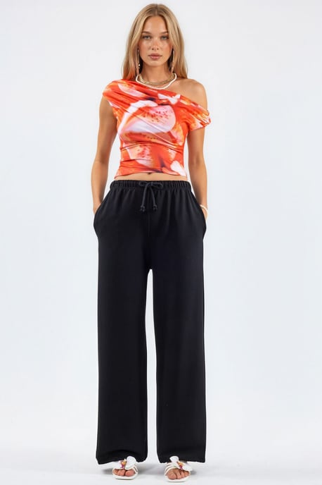 Dames Sweatpants van Katoenmix met Rechte Pijpen - Image 3