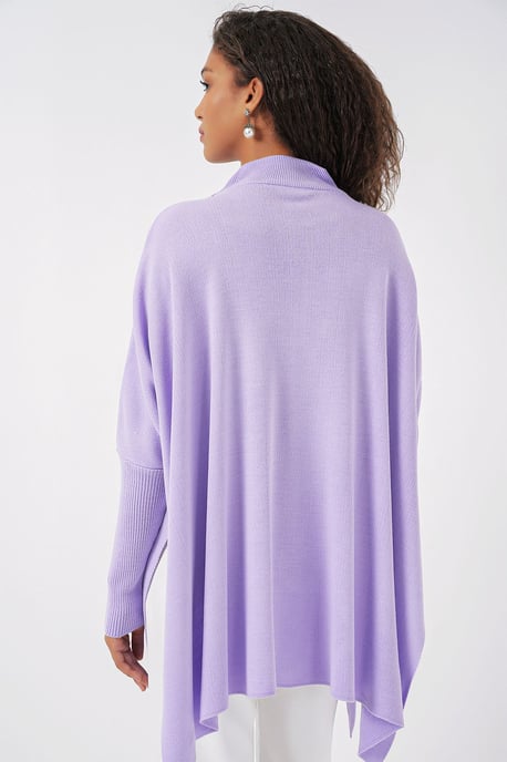 Oversized Halflange Col Lange Mouwen Gebreide Trui - Image 5
