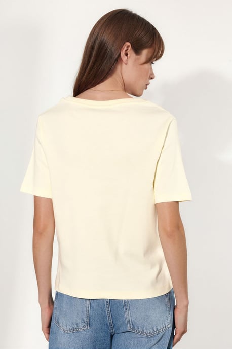 V-hals Effen Regular Fit Katoenen T-Shirt - Image 4