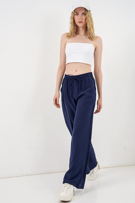 Hoge Taille Wijde Pantalon met Zak - Image 3