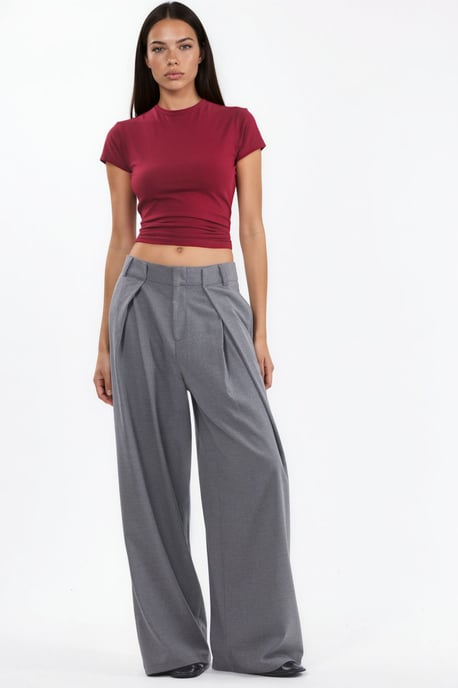 Hoge Taille Wijde Pantalonbroek - Image 1