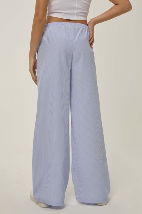 Elastische Taille Gestreepte Katoenen Loungebroek - Image 5