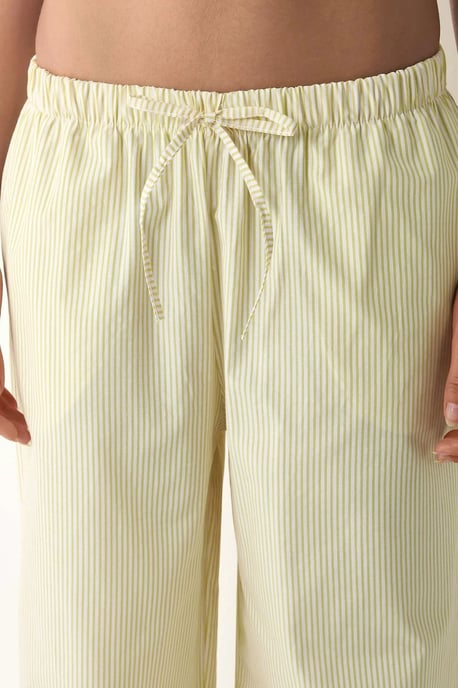 Elastische Taille Gestreepte Katoenen Loungebroek - Image 4