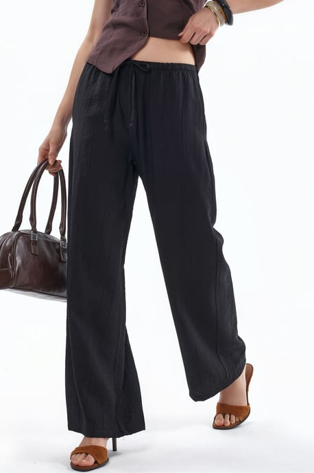 Dames Wijdbenige Geweven Broek - Image 1