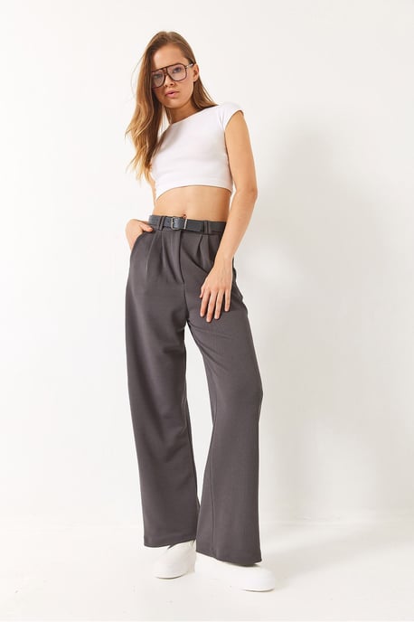 Gesp Breit Leg Tricot Broek - Image 3