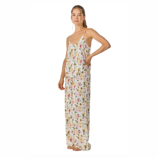 Dames Zomernachtkleding met Bandjes en Vloeiende Lange Broek JJB30 - Image 4