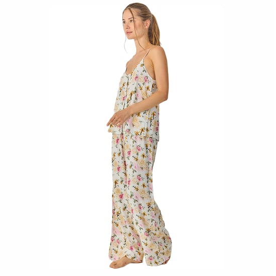 Dames Zomernachtkleding met Bandjes en Vloeiende Lange Broek JJB30 - Image 5