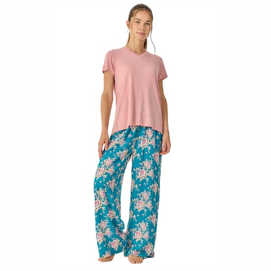 Dames Zomer Pyjama's met Vloeiende Lange Broek JJB34 - Image 1