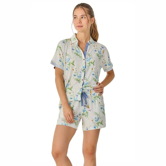 Dames Zomer Pyjama Korte Mouwen Shirt JJB17 - Image 5