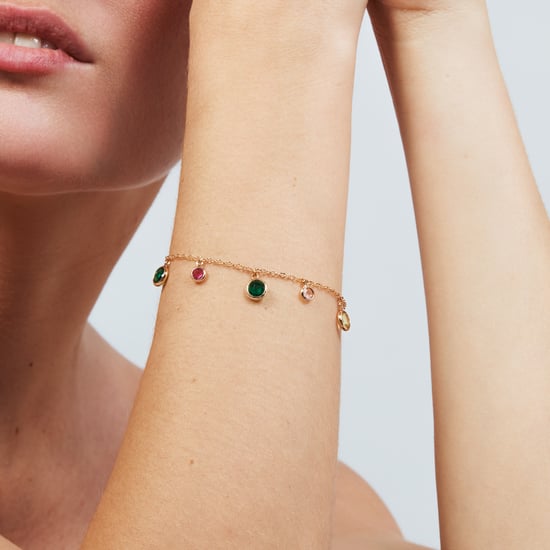 Luxenter armband in metaallegering en multicolor zirkonia, afgewerkt in 18 karaat roségoud - Huis - Image 4