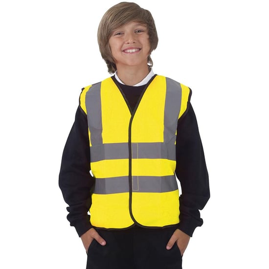 Yoko Hi-Vis Childrens Unisex Taillejas / Jasje (Hi-Vis Geel) - Image 1