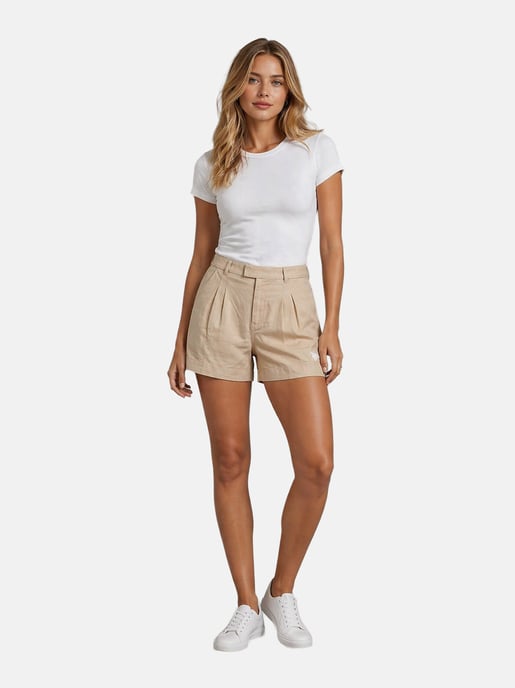 U.S. Polo Assn. dames linnen shorts van linnen-katoenmix - Image 3