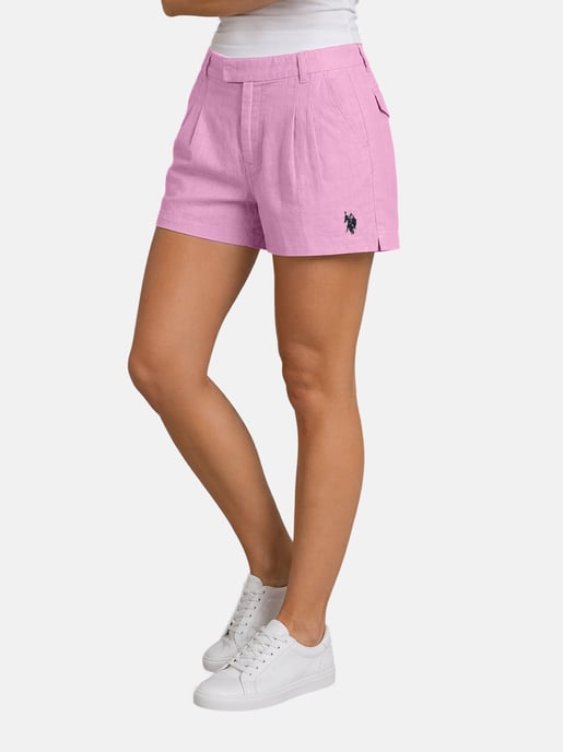U.S. Polo Assn. dames linnen shorts van linnen-katoenmix - Image 4