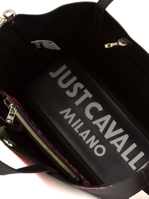 Just Cavalli Schoudertas Fuchsia Multi Print - Image 4