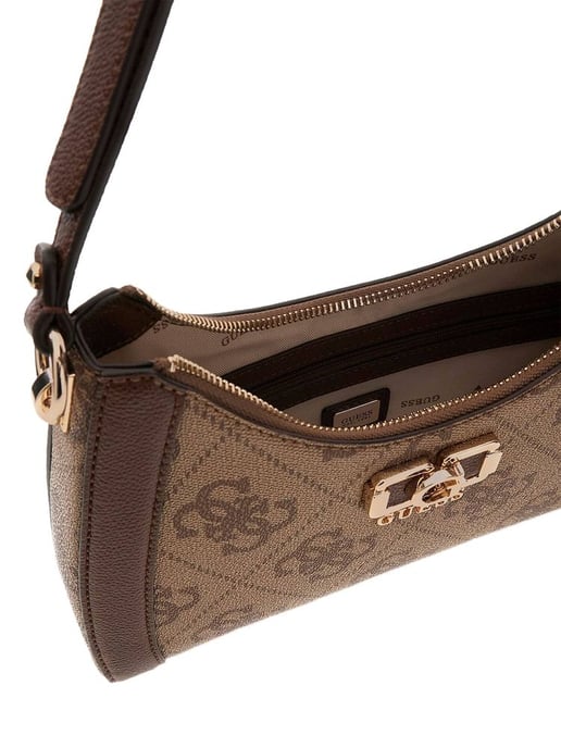 Guess Schoudertas Latte Logo/Bruin - Image 3