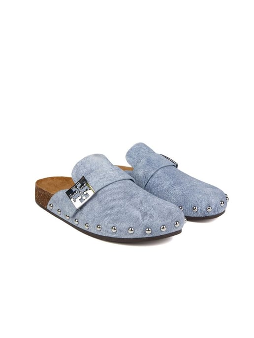 Tory Burch Slippers Blauwe Wolk / Zilver - Image 2