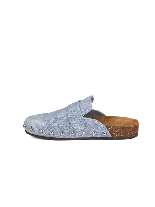 Tory Burch Slippers Blauwe Wolk / Zilver - Image 3