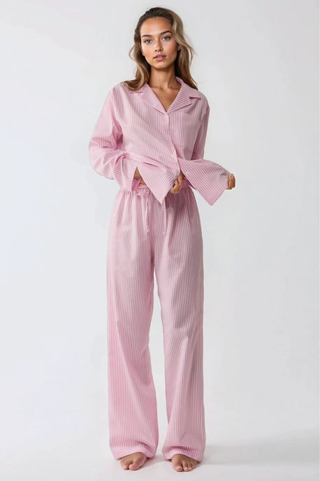 Gestreept Katoenen Pyjama Set - Image 4