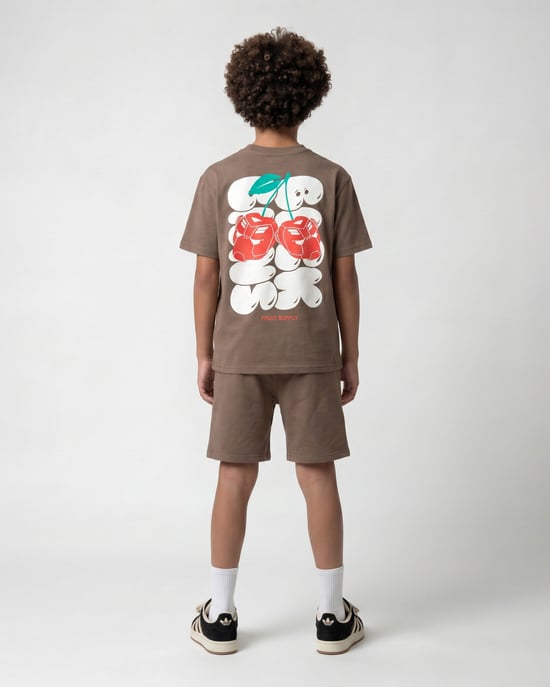 Black Bananas Kinderen Cherry Supply Twin Set, Bruin - Image 2