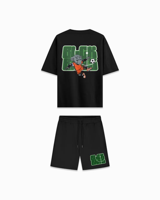 Black Bananas Kinderen World Cup Twin Set, Zwart - Image 1