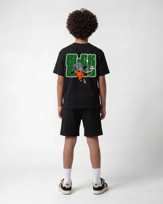 Black Bananas Kinderen World Cup Twin Set, Zwart - Image 2