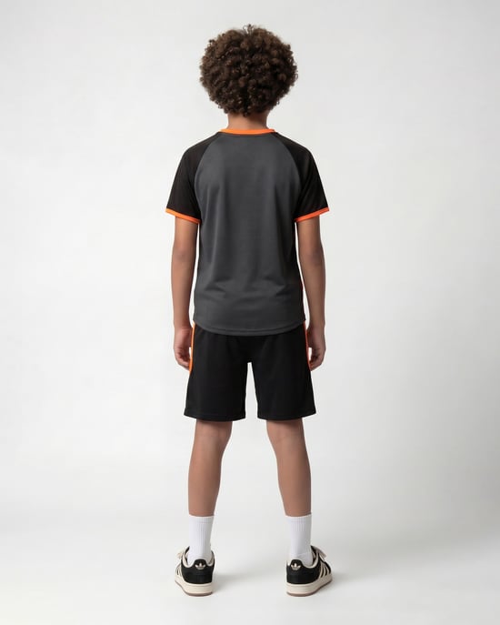 Black Bananas Kinderen WC Football Twin Set, Zwart - Image 3