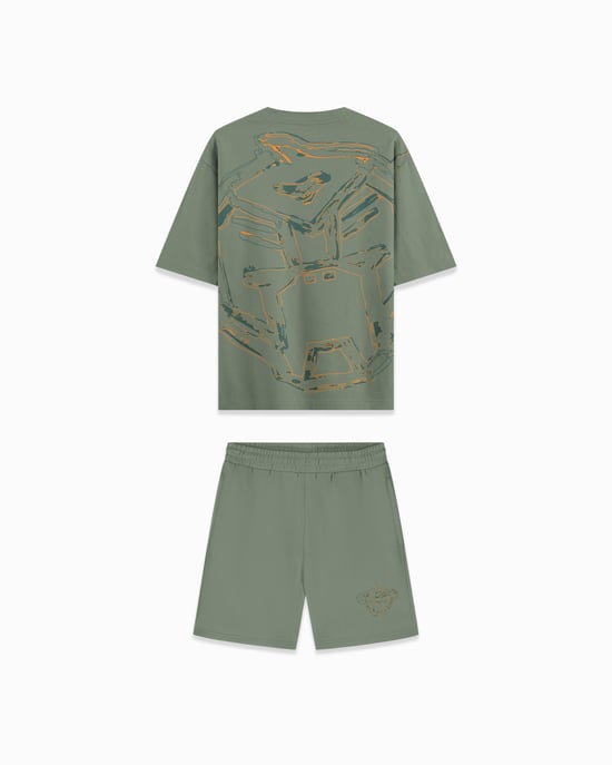 Black Bananas Kinderen Huge Sketch Twin Set, Mintgroen - Image 1