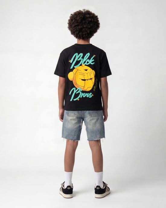 Black Bananas Kinderen Lemon Juice T-shirt, Zwart - Image 2