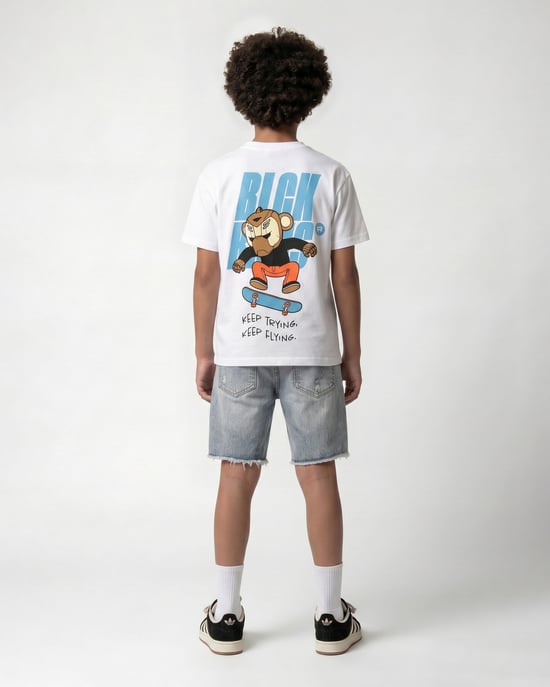 Black Bananas Kinderen Keep Flying T-shirt, Gebroken wit - Image 3