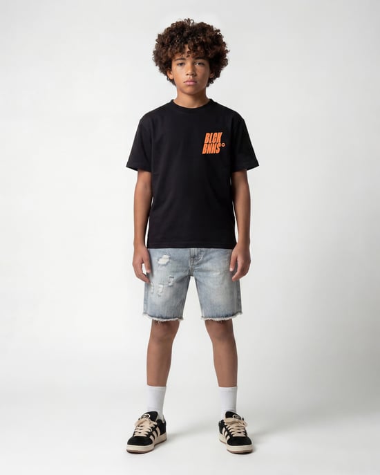 Black Bananas Kinderen Keep Flying T-shirt, Zwart - Image 4