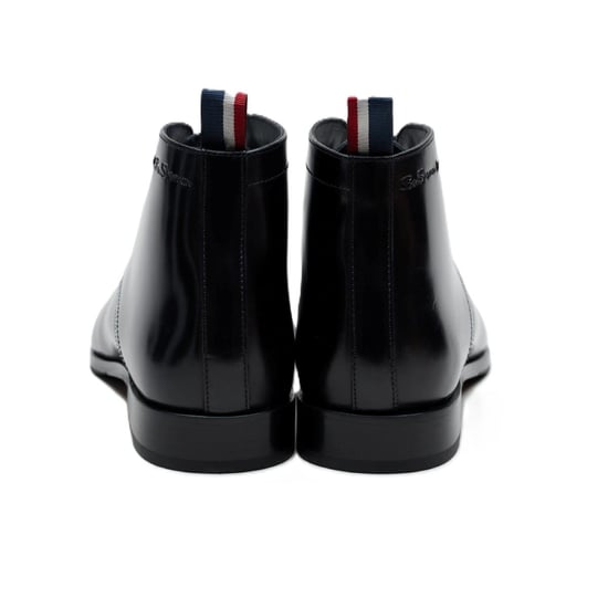 Ben Sherman London Brush Off Leren Heren Zwarte Boots - Image 4