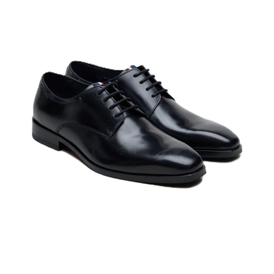 Ben Sherman Kenton Leren Heren Zwarte Veterschoenen - Image 1