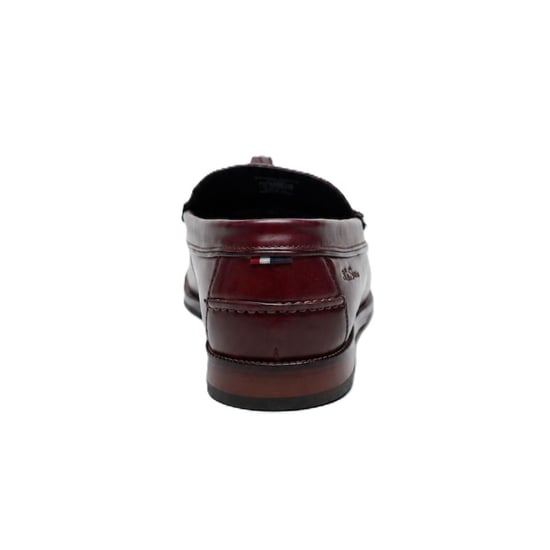 Ben Sherman Sid Brush Off Leer Heren Bordeaux Suede Instapschoenen - Image 4