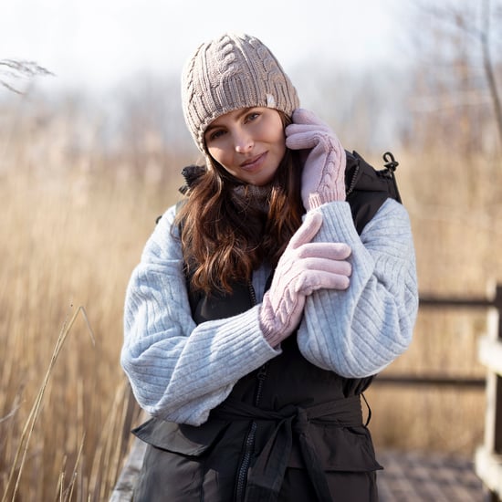 Dames Fleece Gevoerde Thermische Muts & Handschoenen Set voor de Winter - Image 4
