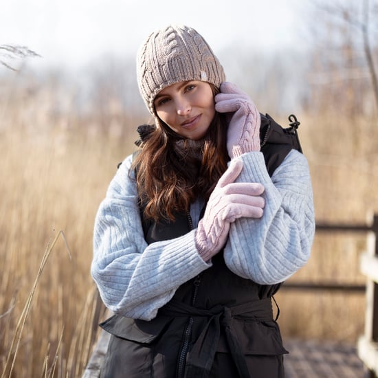 Dames Fleece Gevoerde Thermo Muts & Handschoenen Set voor de Winter - Image 4