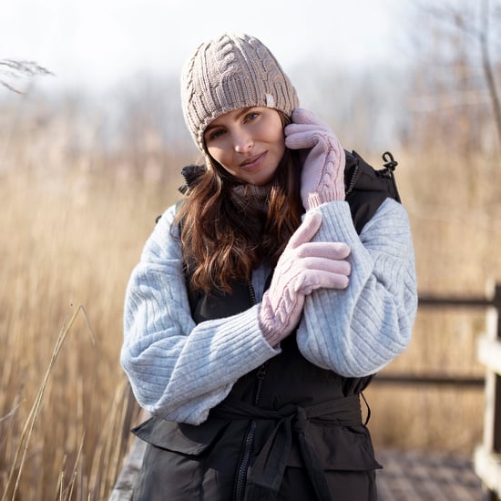 Dames Fleece Gevoerde Thermo Muts & Handschoenen Set voor Winter - Image 3