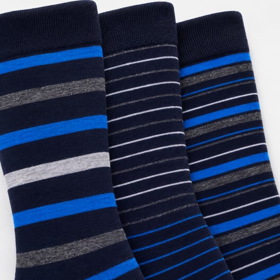 3-pack Heren Gestreepte Bamboe Kousen Zachte Ademende Sokken - Image 5