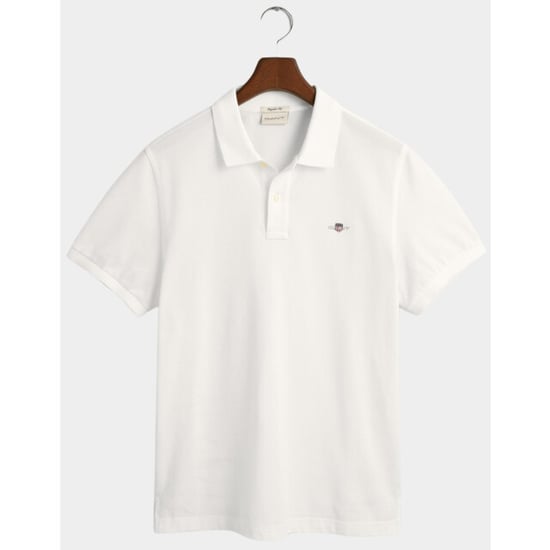 GANT Heren Regular Fit Korte Mouw Shield Logo Pique Polo - Image 5