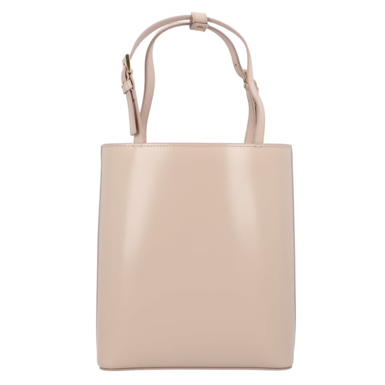 Prada Triangle Logo leren handtas voor dames in beige - Image 4