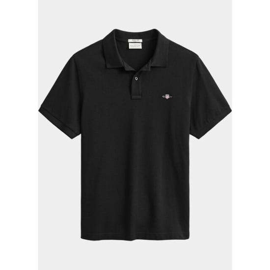 GANT Heren Regular Fit Korte Mouw Shield Logo Pique Polo - Image 3