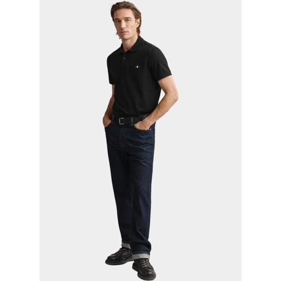 GANT Heren Regular Fit Korte Mouw Shield Logo Pique Polo - Image 4