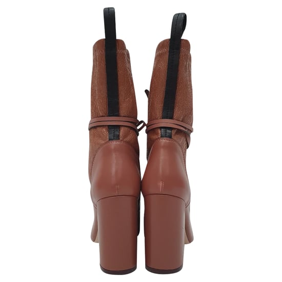 Stuart Weitzman Veruka Veterschoen Enkellaarsjes in Roze Leer - Image 3