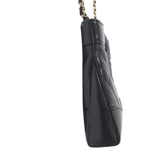 Chanel Fijn Gequilt Nano 31 Shopper in Zwart Kalfsleer - Image 3