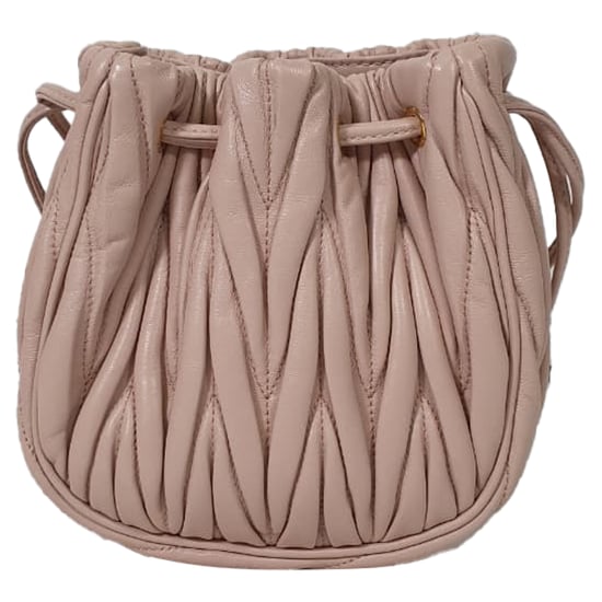 Miu Miu Matelassé Emmertas in Roze Leer - Image 3