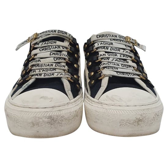 Dior Walk 'n' Dior Sneakers in Marineblauwe Katoen - Image 3
